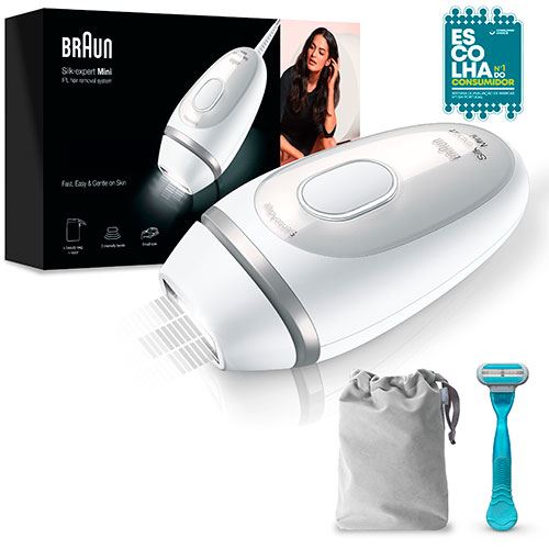 Depiladora de Luz Pulsada Braun Mini Silk Expert S1 PL1124 - Branco Online now