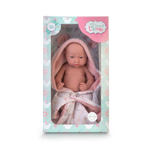 Bebé My Sweet Love Real Baby 40cm com Manta - Famosa For Cheap