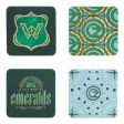 Bases para Copos em Metal Wicked Emerald City - Set de 4 - Paladone Sale