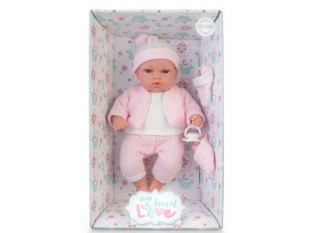 Bebé Elegance Crying Baby 33cm Vestido de Rosa -  Famosa For Cheap