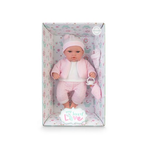 Bebé Elegance Crying Baby 33cm Vestido de Rosa -  Famosa For Cheap