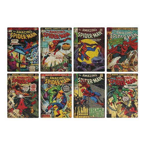 Bases para Copos Marvel Comic Book Spider-Man - Set de 8 - Paladone Fashion