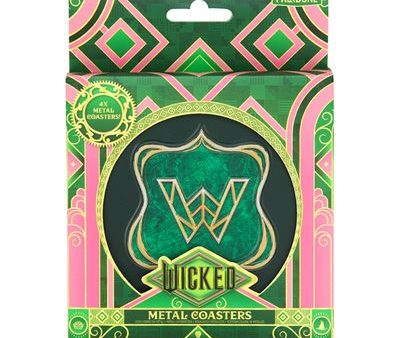 Bases para Copos em Metal Wicked Emerald City - Set de 4 - Paladone Sale