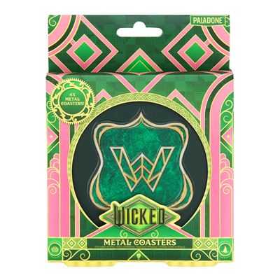 Bases para Copos em Metal Wicked Emerald City - Set de 4 - Paladone Sale