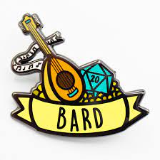 Foam Brain Games: Enamel Pin - Class (Bard) For Sale