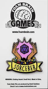 Foam Brain Games: Enamel Pin - Class (Sorcerer) Fashion