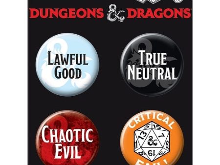 D&D: 4 Button Pin Set - Option 4 Supply