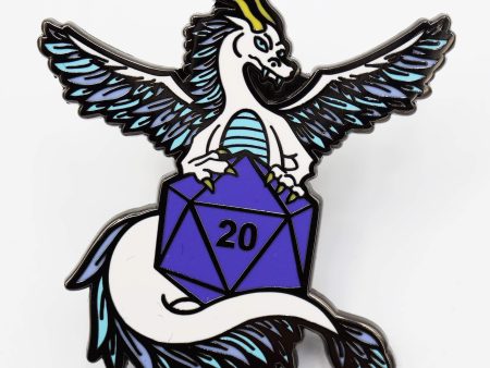 Foam Brain Games: Enamel Pin - Dice Dragons (Air) For Sale