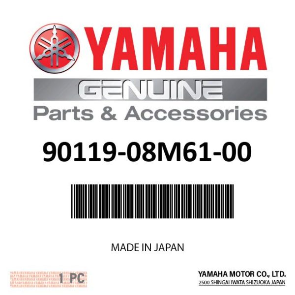 Yamaha 90119-08M61-00 - BOLT,WITH WASHER For Cheap