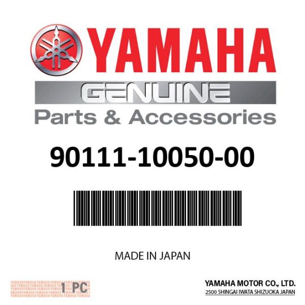 Yamaha 90111-10050-00 - Bolt,hex. socket button Hot on Sale